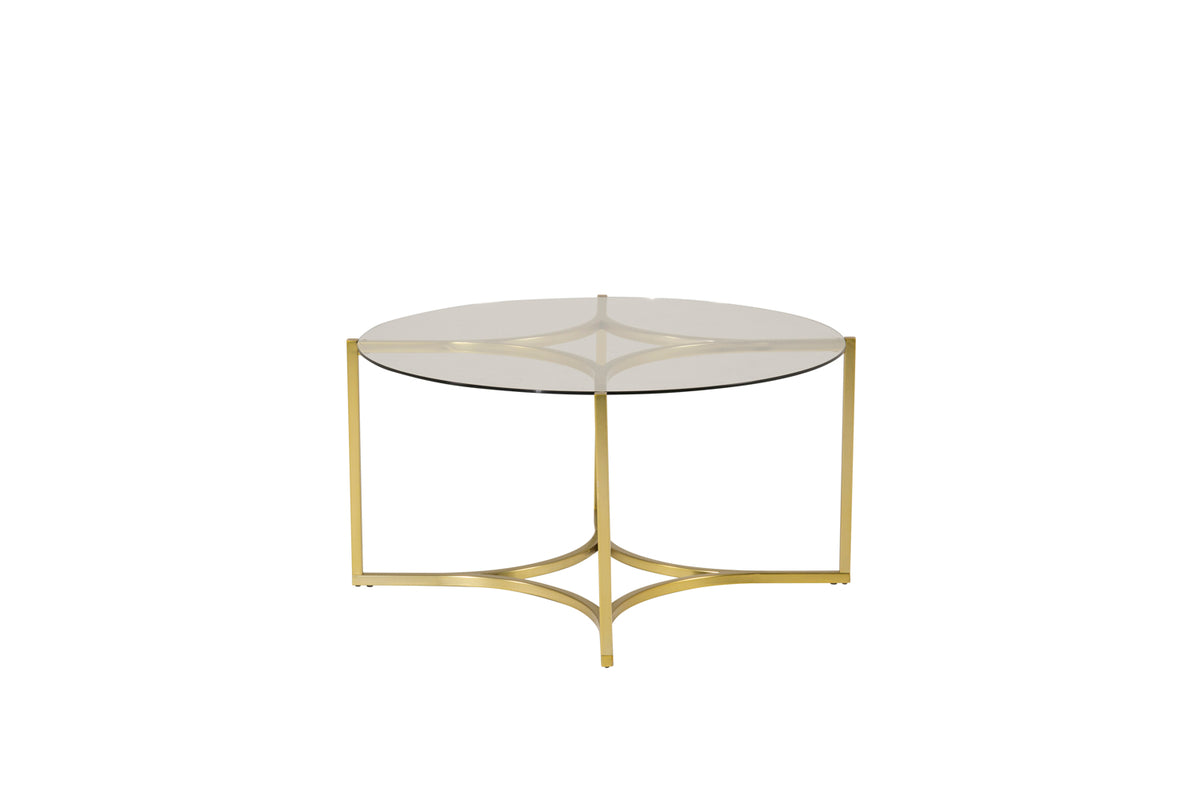 Venture Design Kivik Soffbord ⌀90 Guld