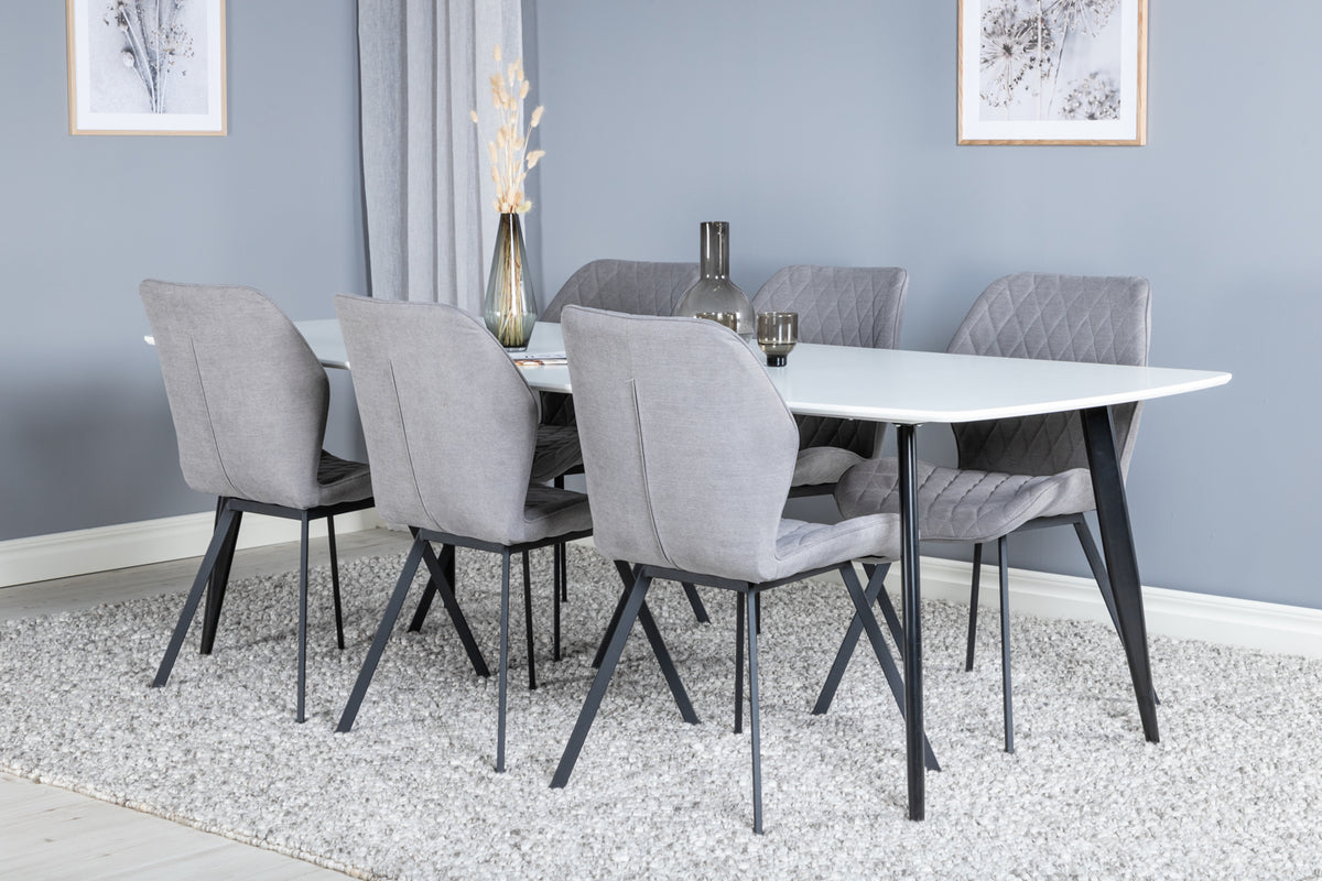 Venture Design Gemma Matstolar 2-pack Grå