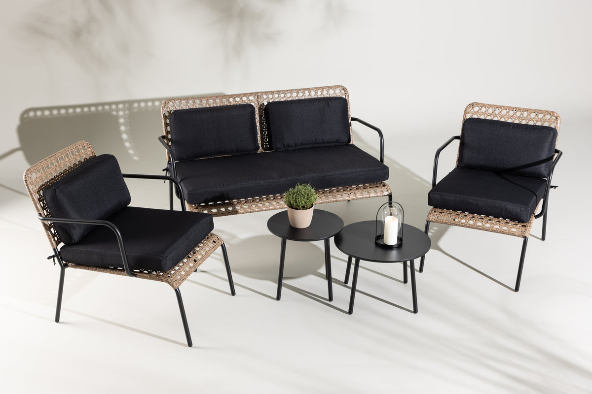 Venture Design Paola Soffgrupper Svart Natur