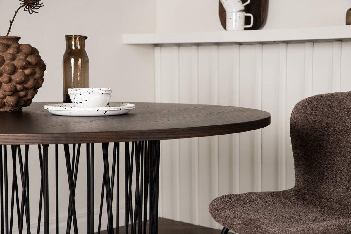 Venture Design Stone Runda Matbord ⌀120 Mocka