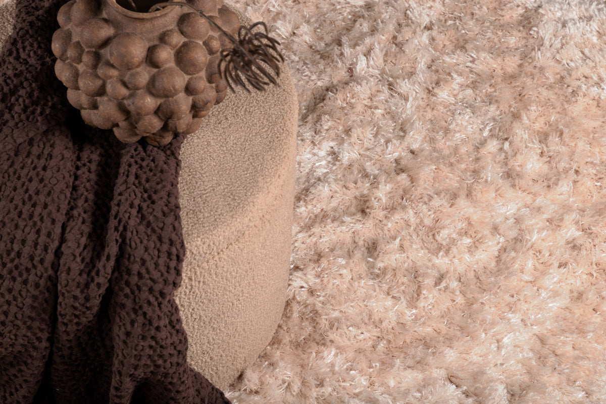 Venture Design Natta Runda Mattor ⌀200 Beige