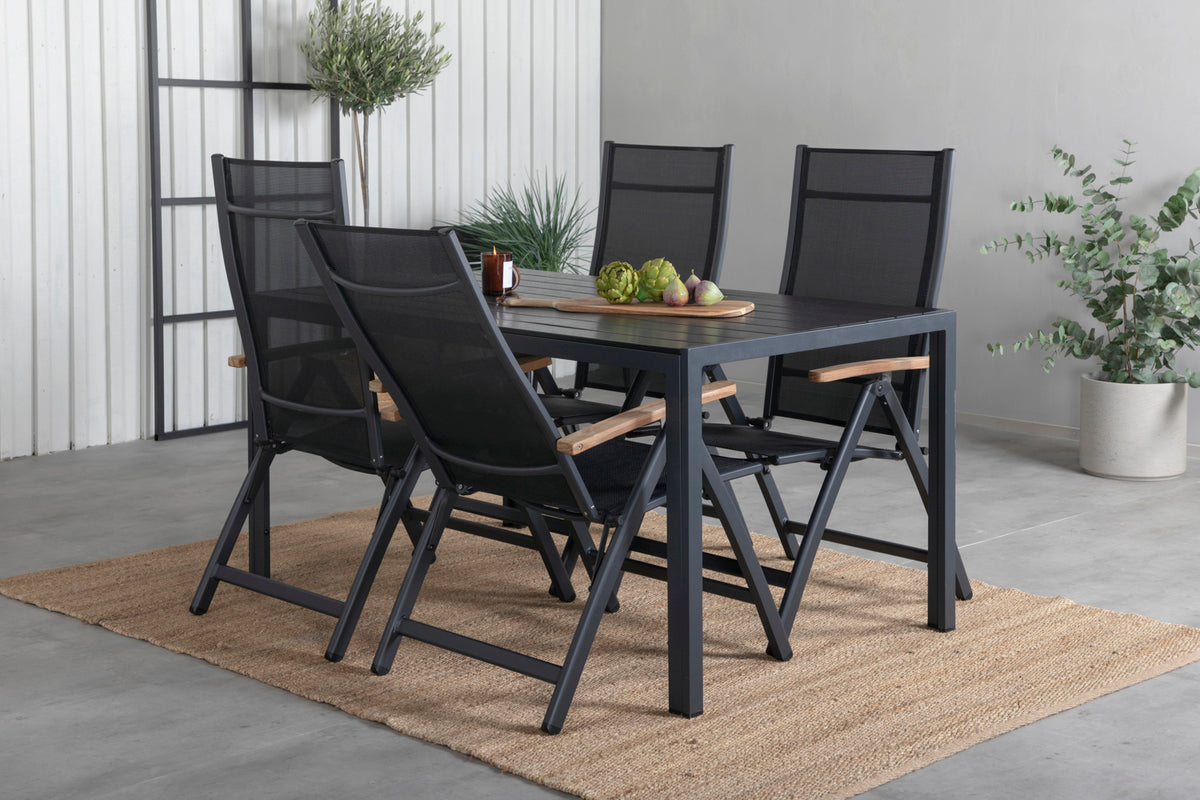Venture Design Panama Positionsstolar 2-pack Svart