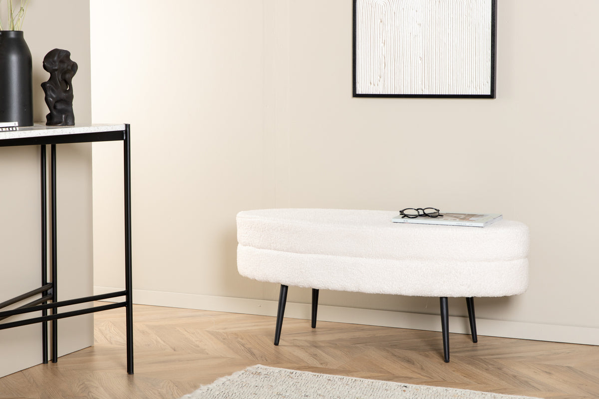 Venture Design Otto Ottoman 40 x 41 x 100 Vit