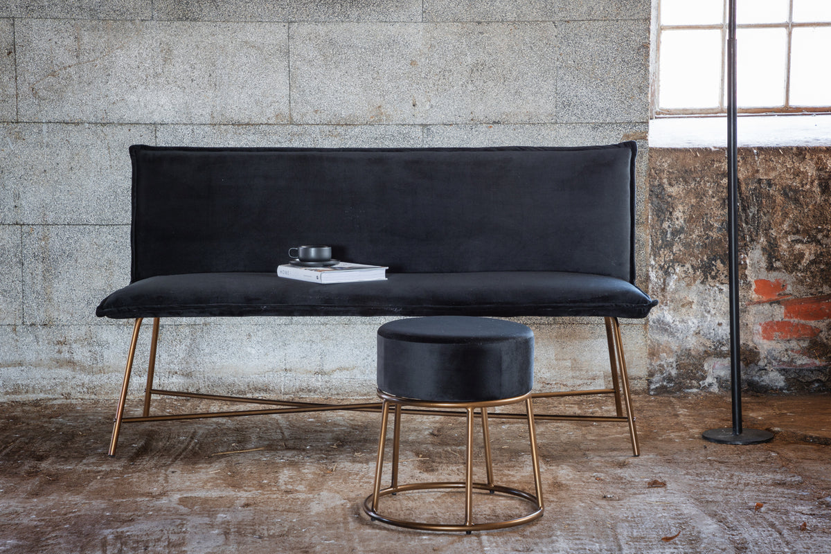 Venture Design Petra Puff ⌀46 ⌀46 Svart