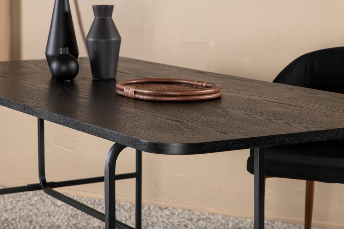 Venture Design Uno Rektangulära Matbord 200 x 90 Svart