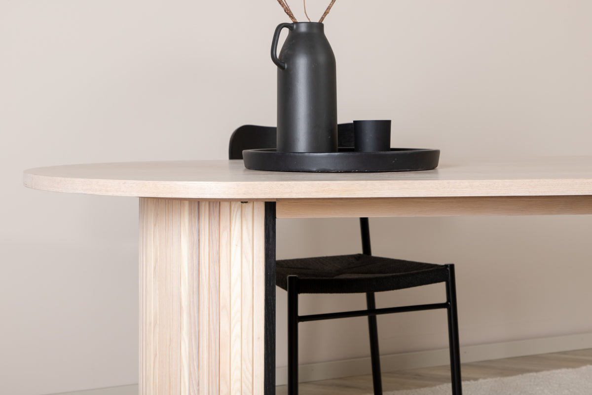 Venture Design Bianca Ovala Matbord 200 x 90 Vitputsad