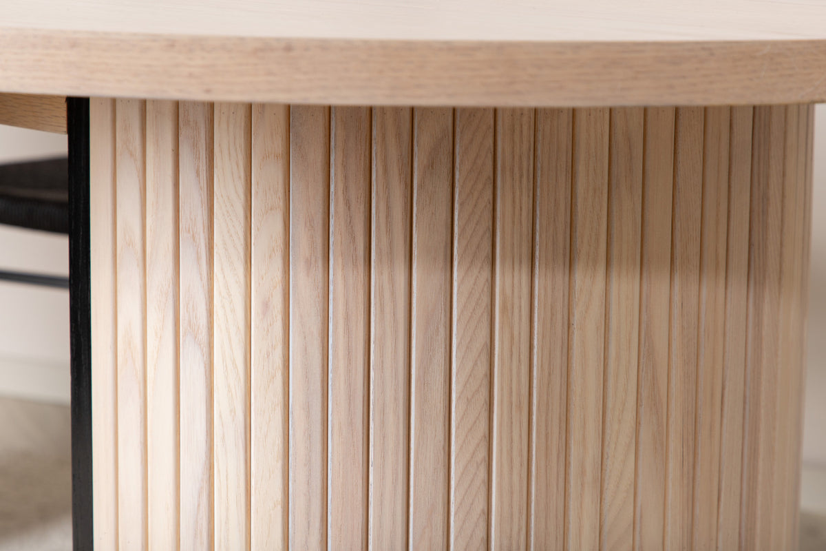 Venture Design Bianca Ovala Matbord 200 x 90 Vitputsad
