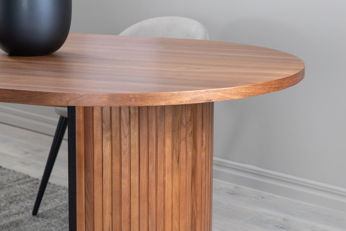 Venture Design Bianca Ovala Matbord 200 x 90 Valnöt