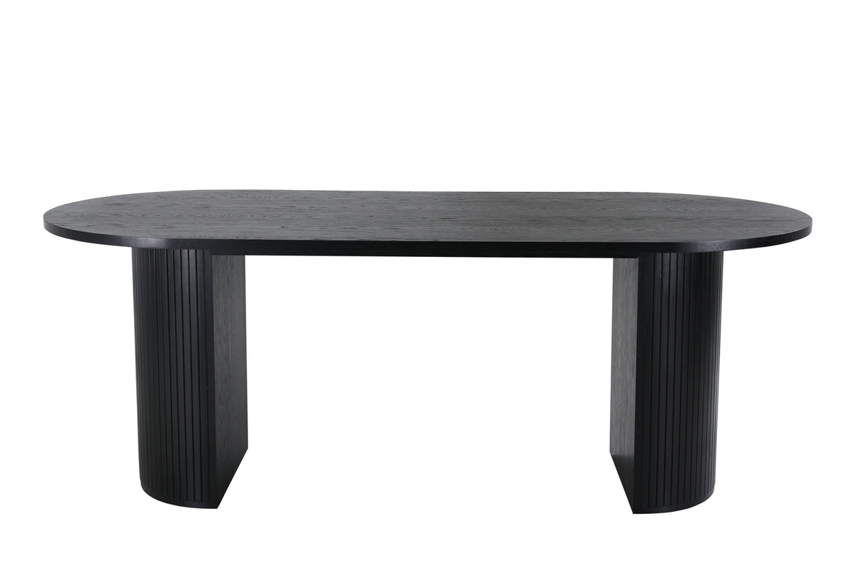 Venture Design Bianca Ovala Matbord 200 x 90 Svart
