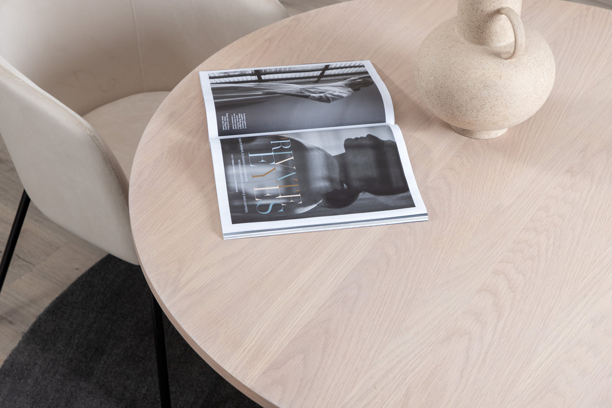 Venture Design Bianca Runda Matbord ⌀110 Vitputsad