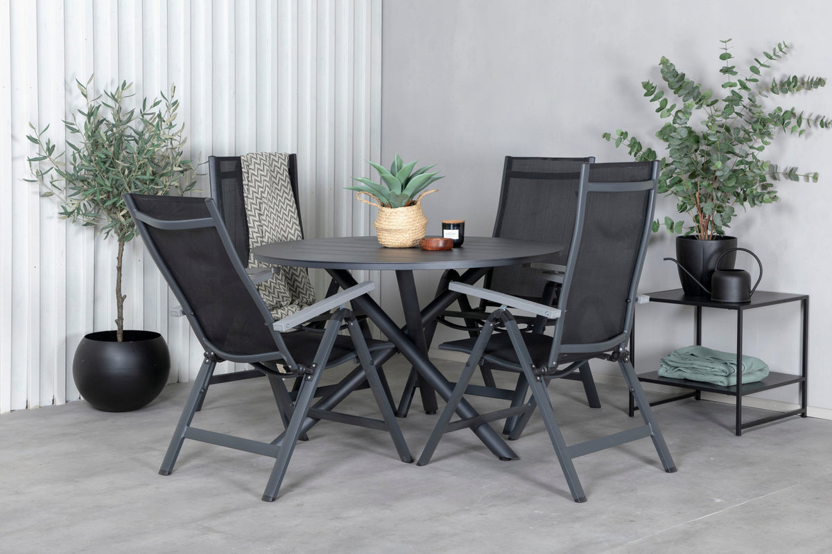 Venture Design Albany Positionsstolar 2-pack Svart