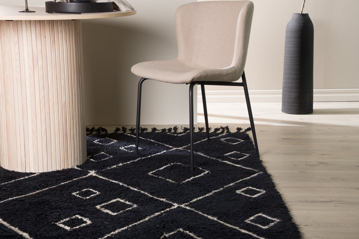 Venture Design David Rektangulära Mattor 230 x 160 Svart