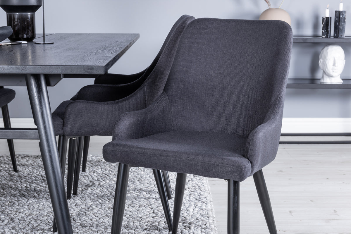 Venture Design Plaza Matstolar 2-pack Svart