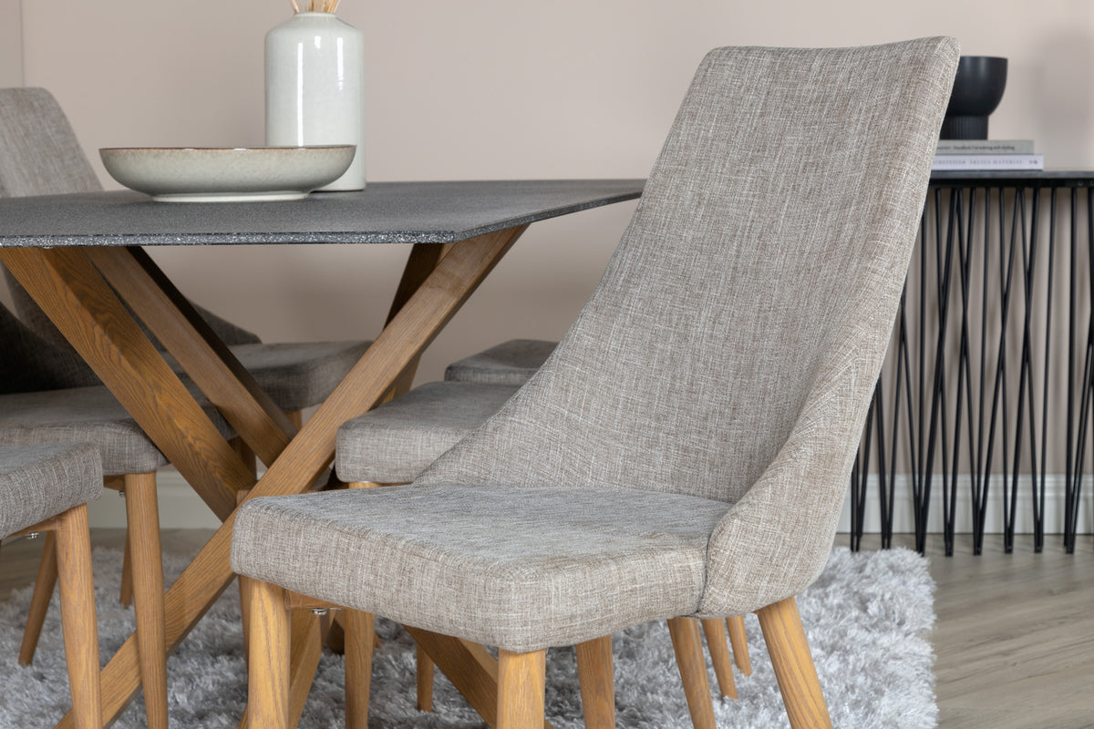 Venture Design Leone Matstolar 2-pack Ljusgrå