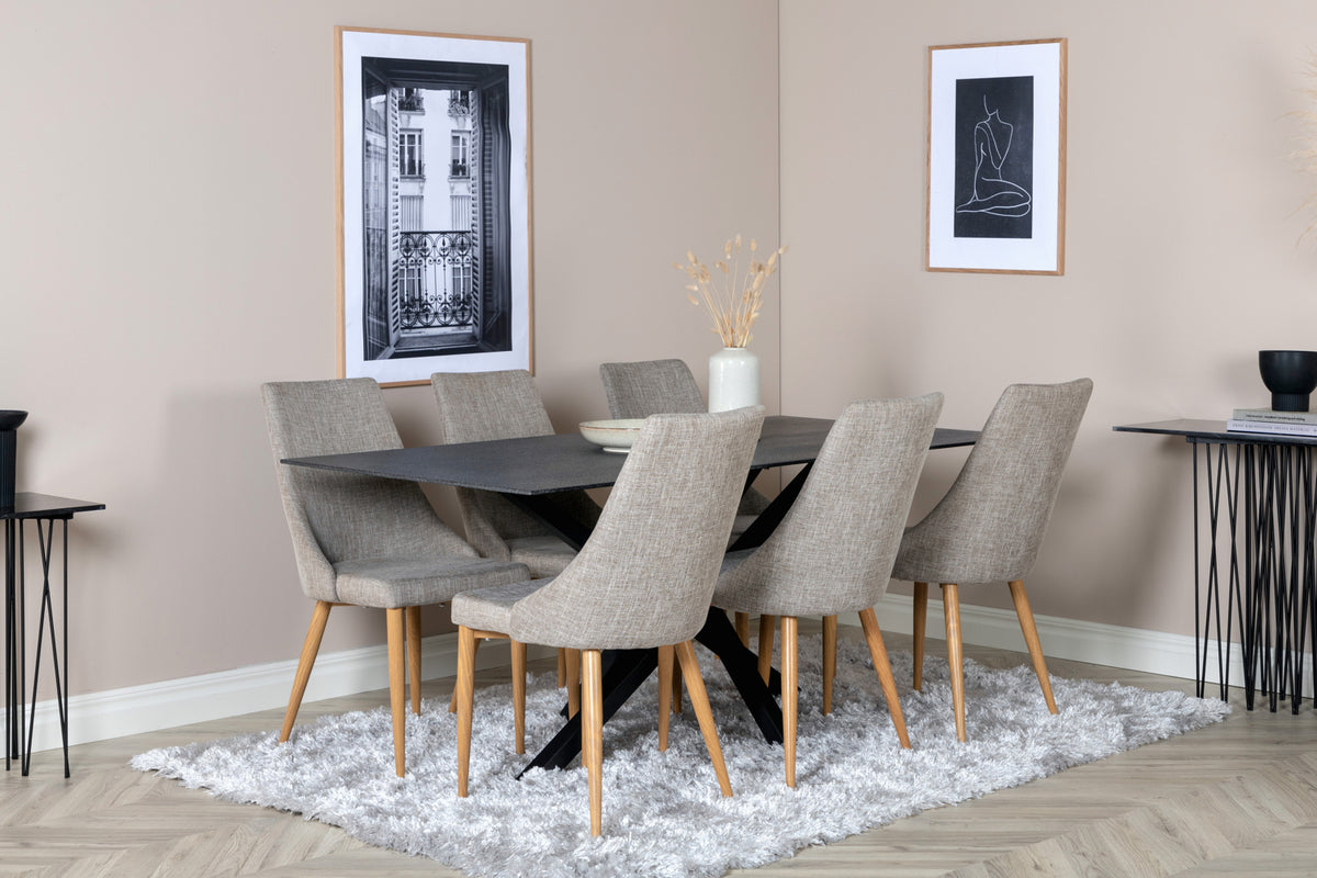 Venture Design Leone Matstolar 2-pack Ljusgrå