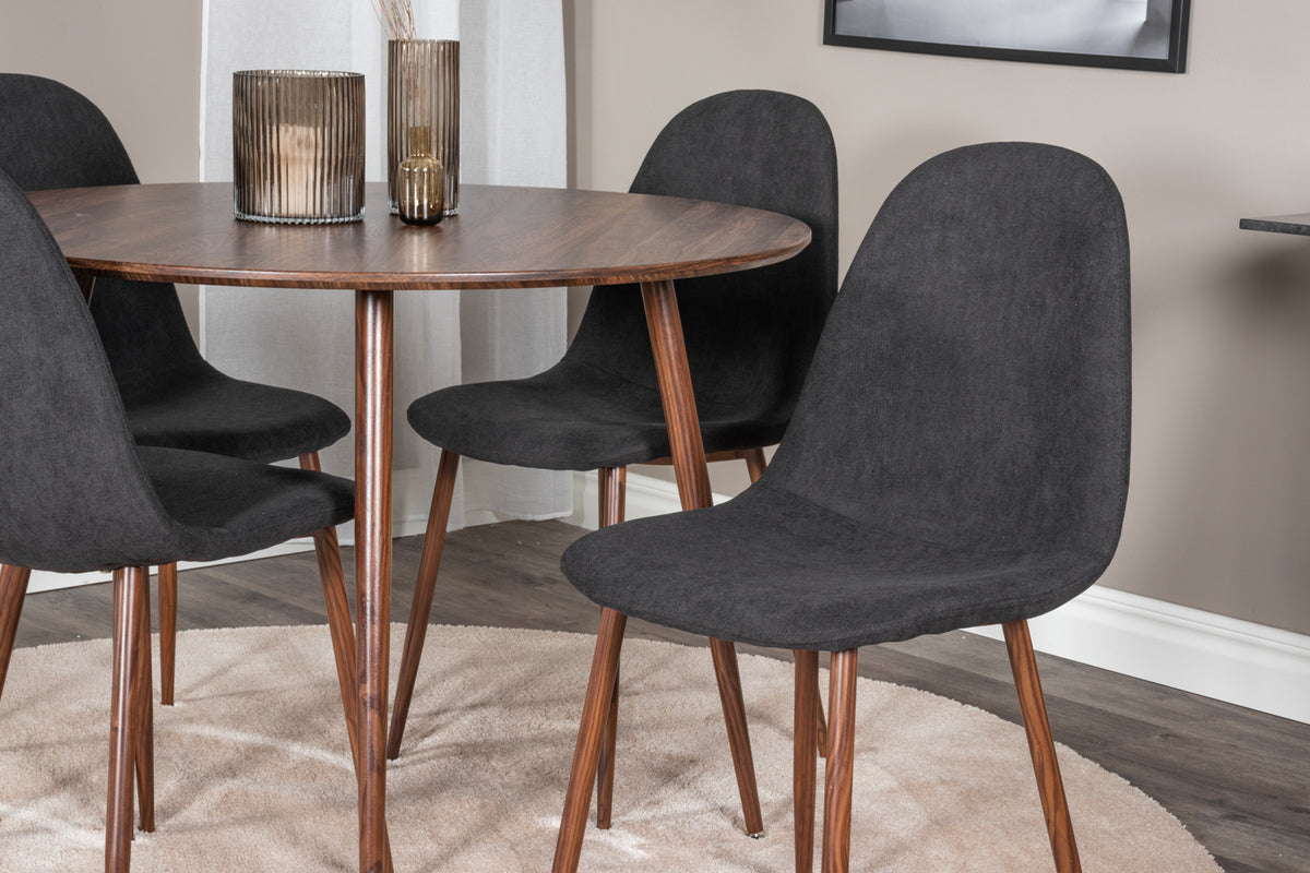 Venture Design Plaza Runda Matbord ⌀100 Valnöt
