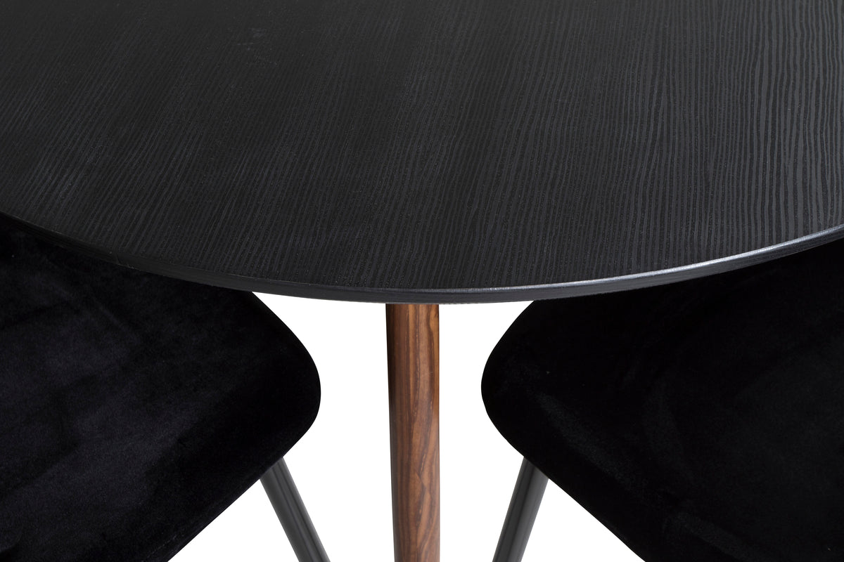 Venture Design Plaza Runda Matbord ⌀100 Svart