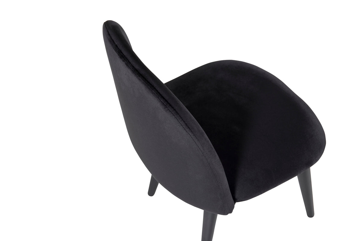 Venture Design Velvet Barnstolar Svart