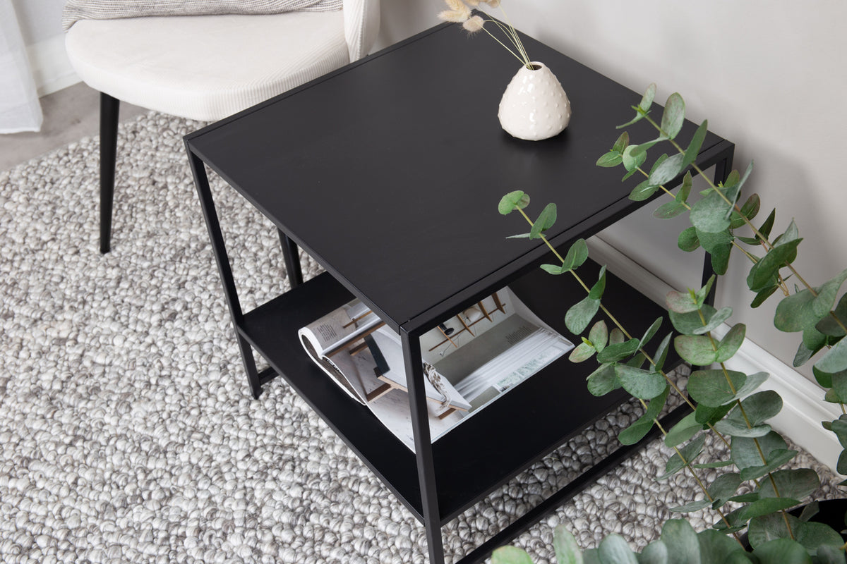Venture Design Staal Sidobord 50 x 50 Svart