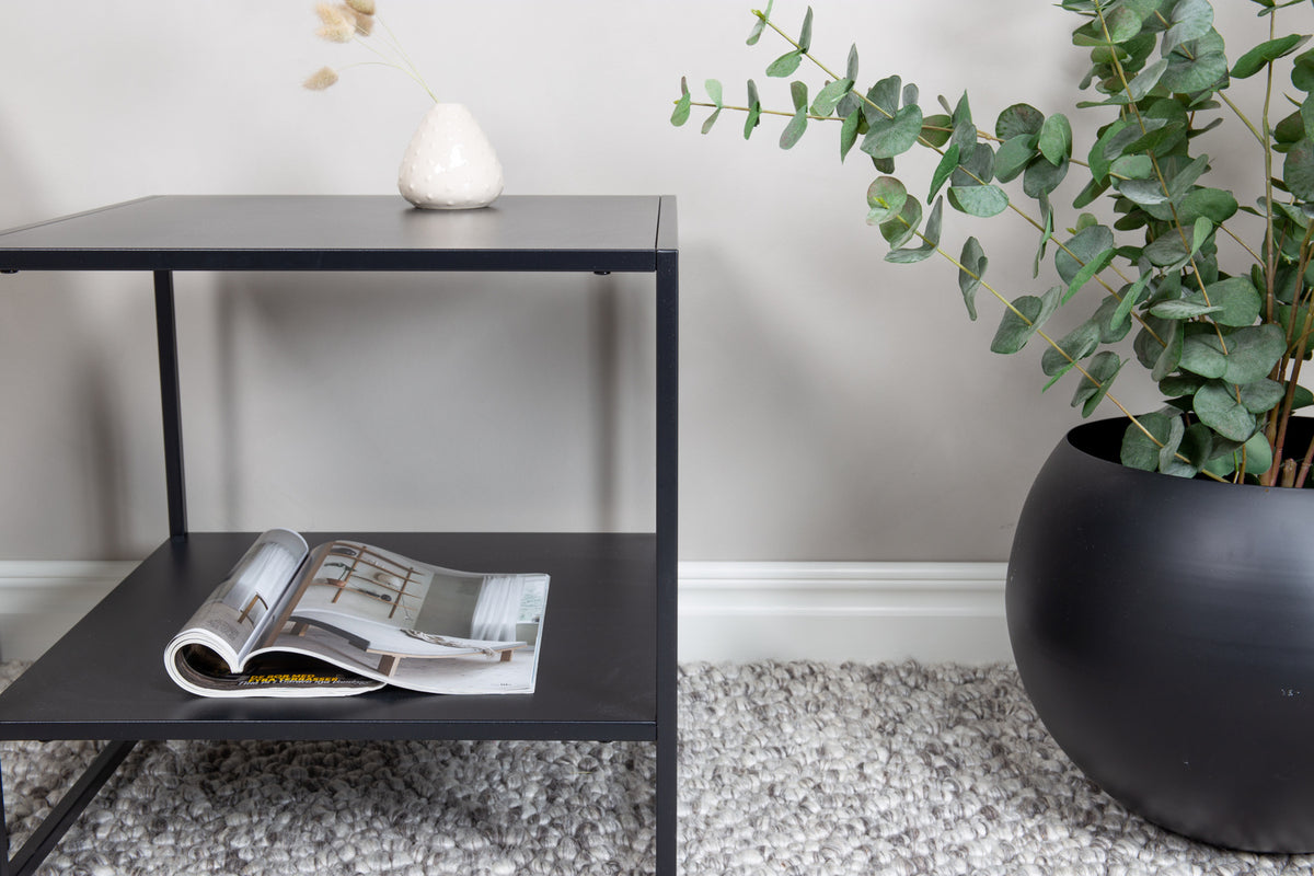Venture Design Staal Sidobord 50 x 50 Svart
