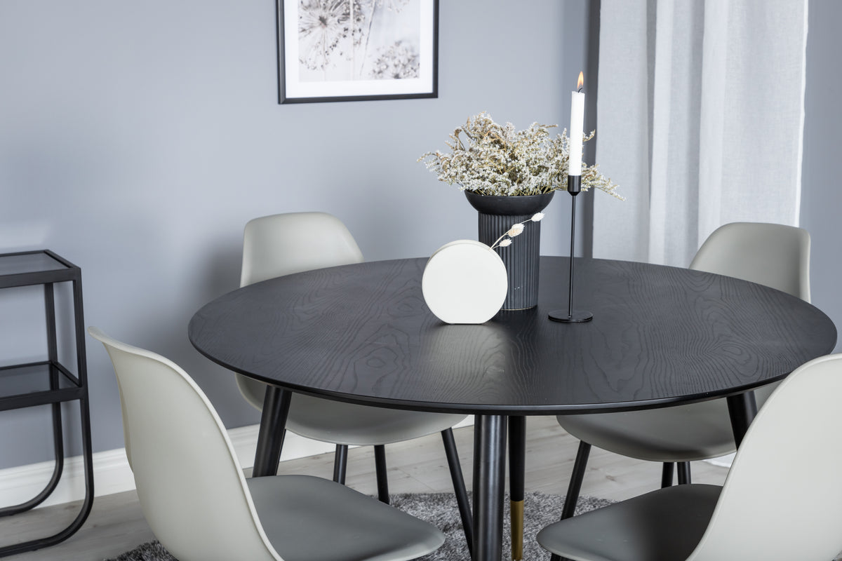 Venture Design Dipp Runda Matbord ⌀115 Svart