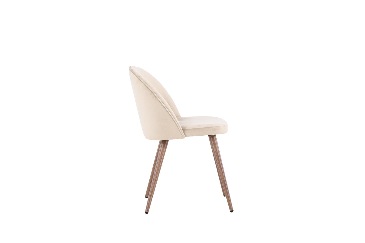 Venture Design Velvet Matstolar 2-pack Beige