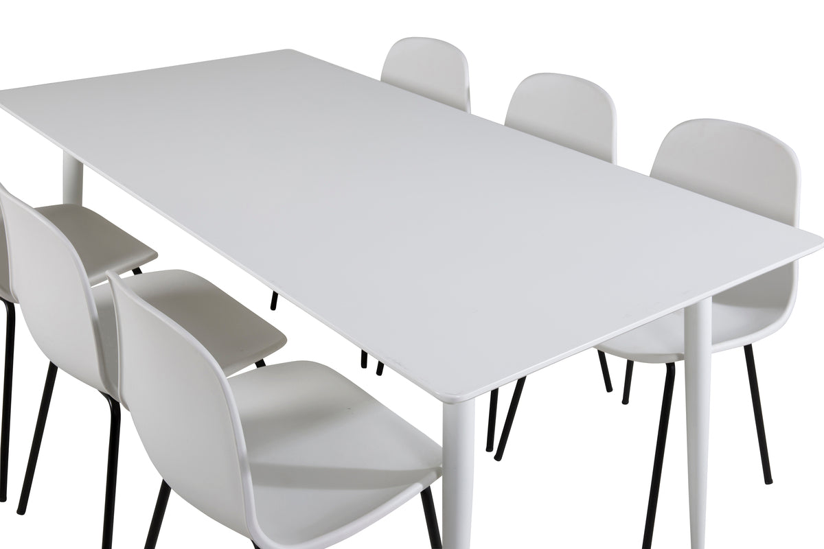 Venture Design Polar Rektangulära Matbord 180 x 90 Vit