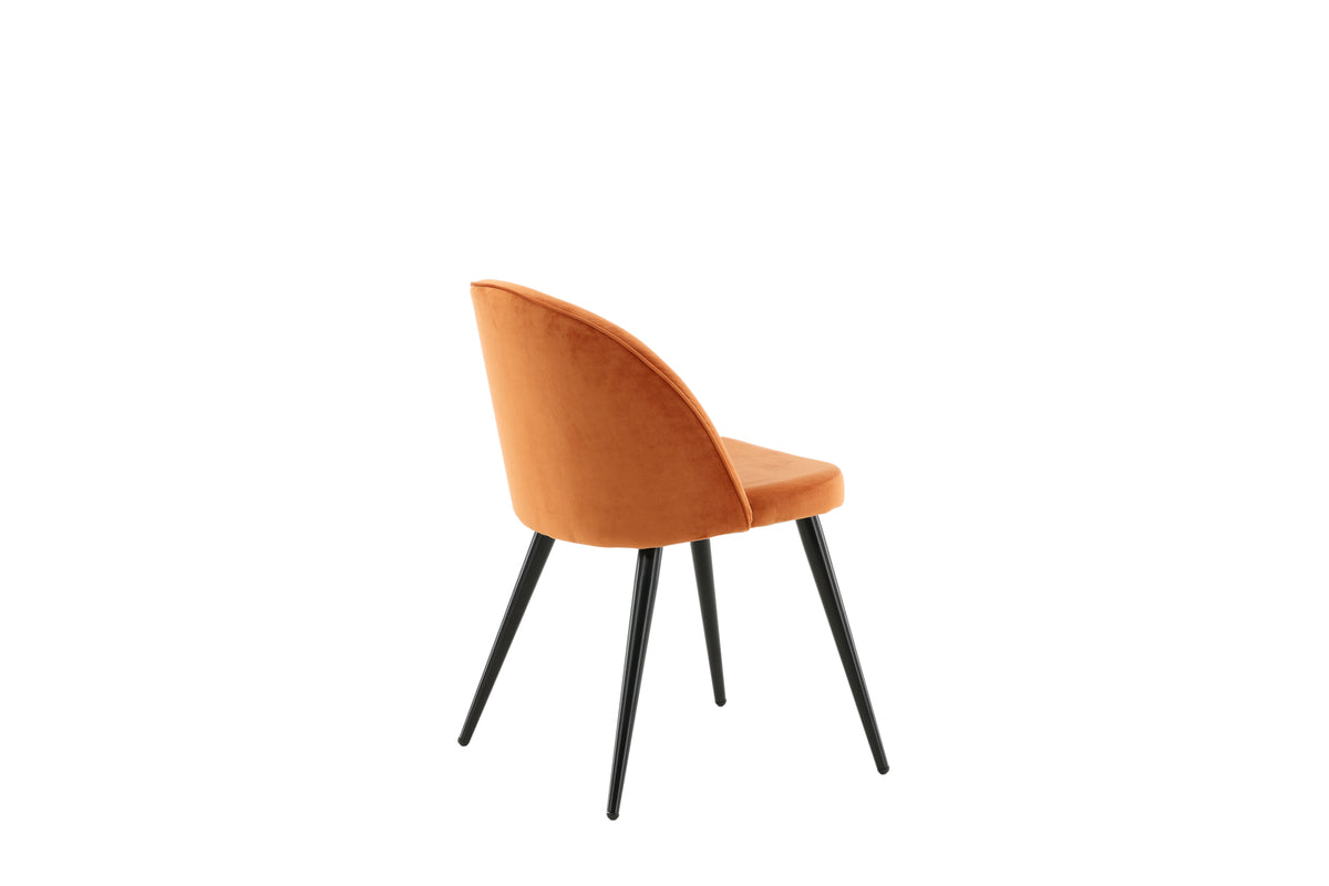 Venture Design Velvet Matstolar 2-pack Rostig orange