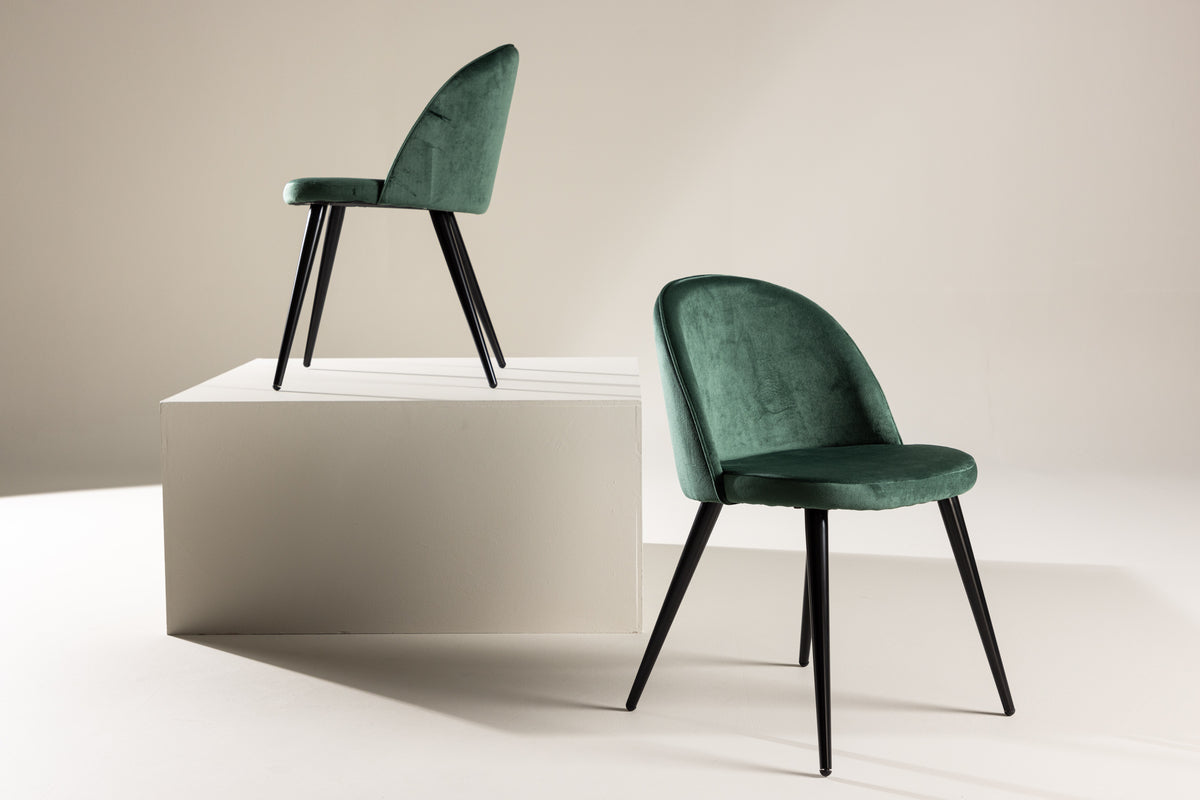 Venture Design Velvet Matstolar 2-pack Grön