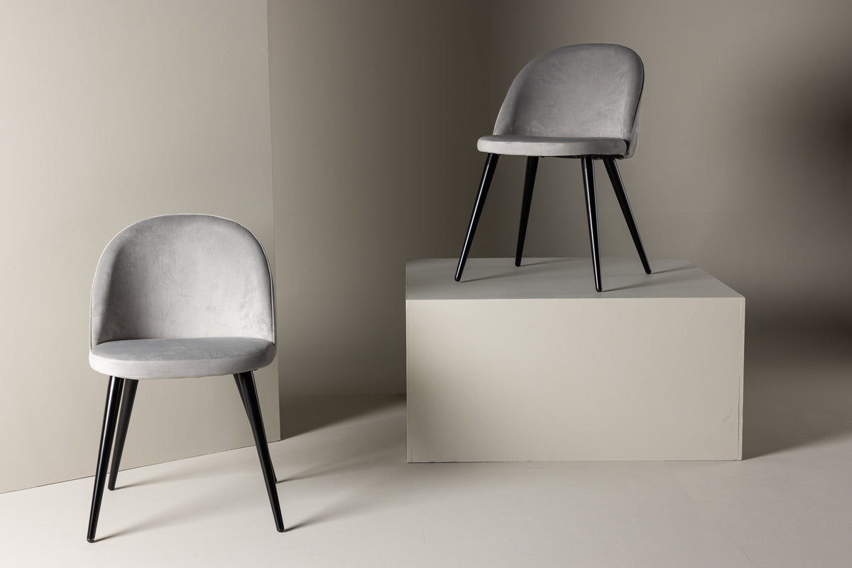 Venture Design Velvet Matstolar 2-pack Grå