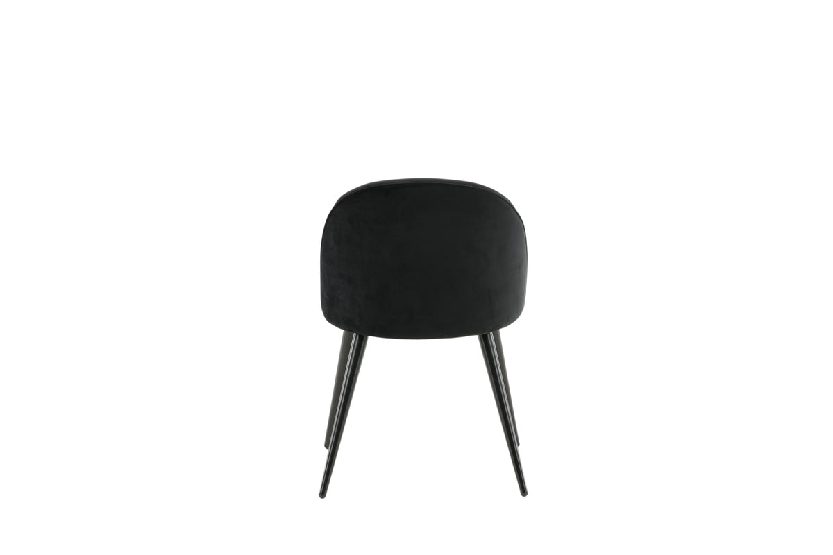 Venture Design Velvet Matstolar 2-pack Svart