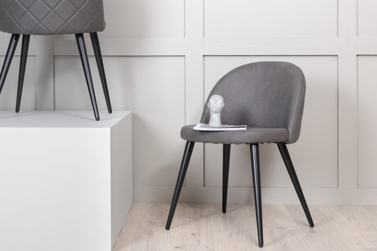Venture Design Velvet Matstolar 2-pack Grå