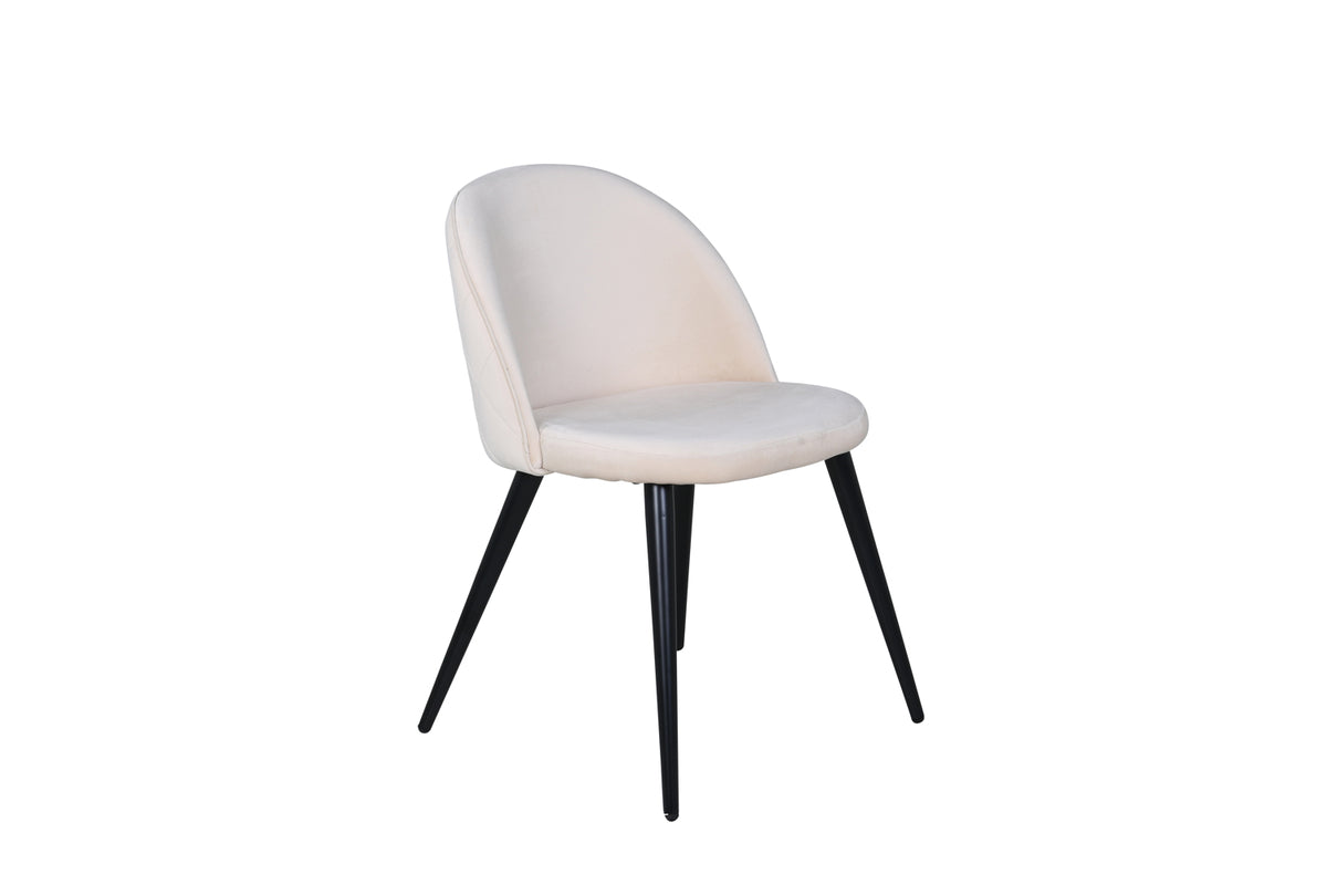 Venture Design Velvet Matstolar 2-pack Beige