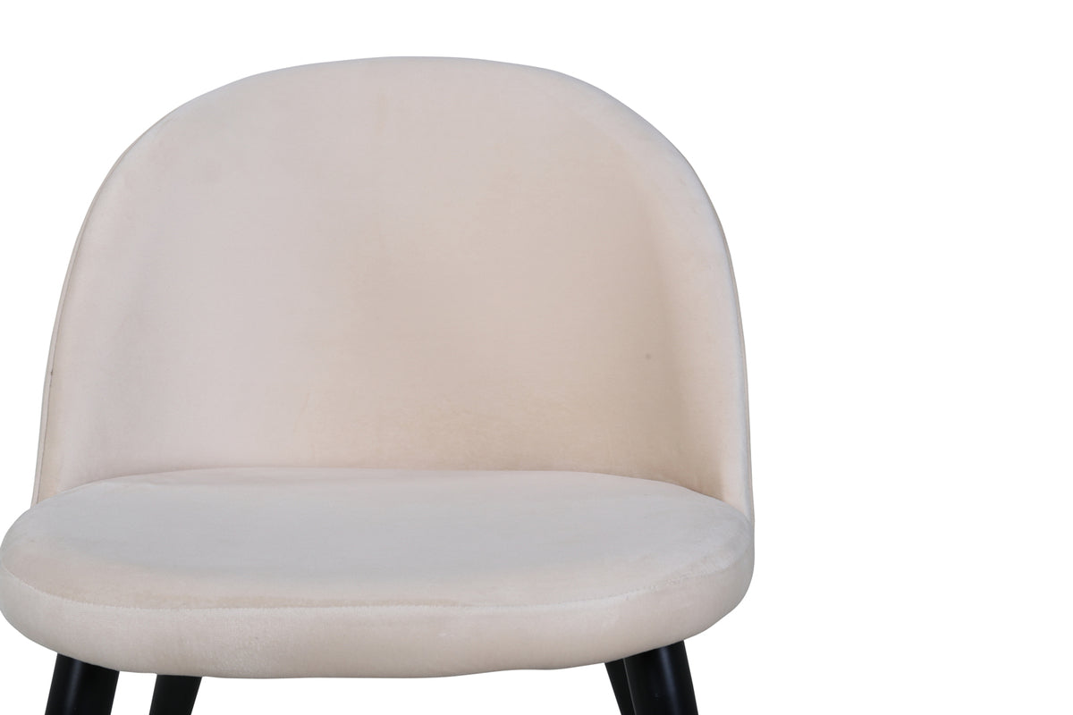 Venture Design Velvet Matstolar 2-pack Beige
