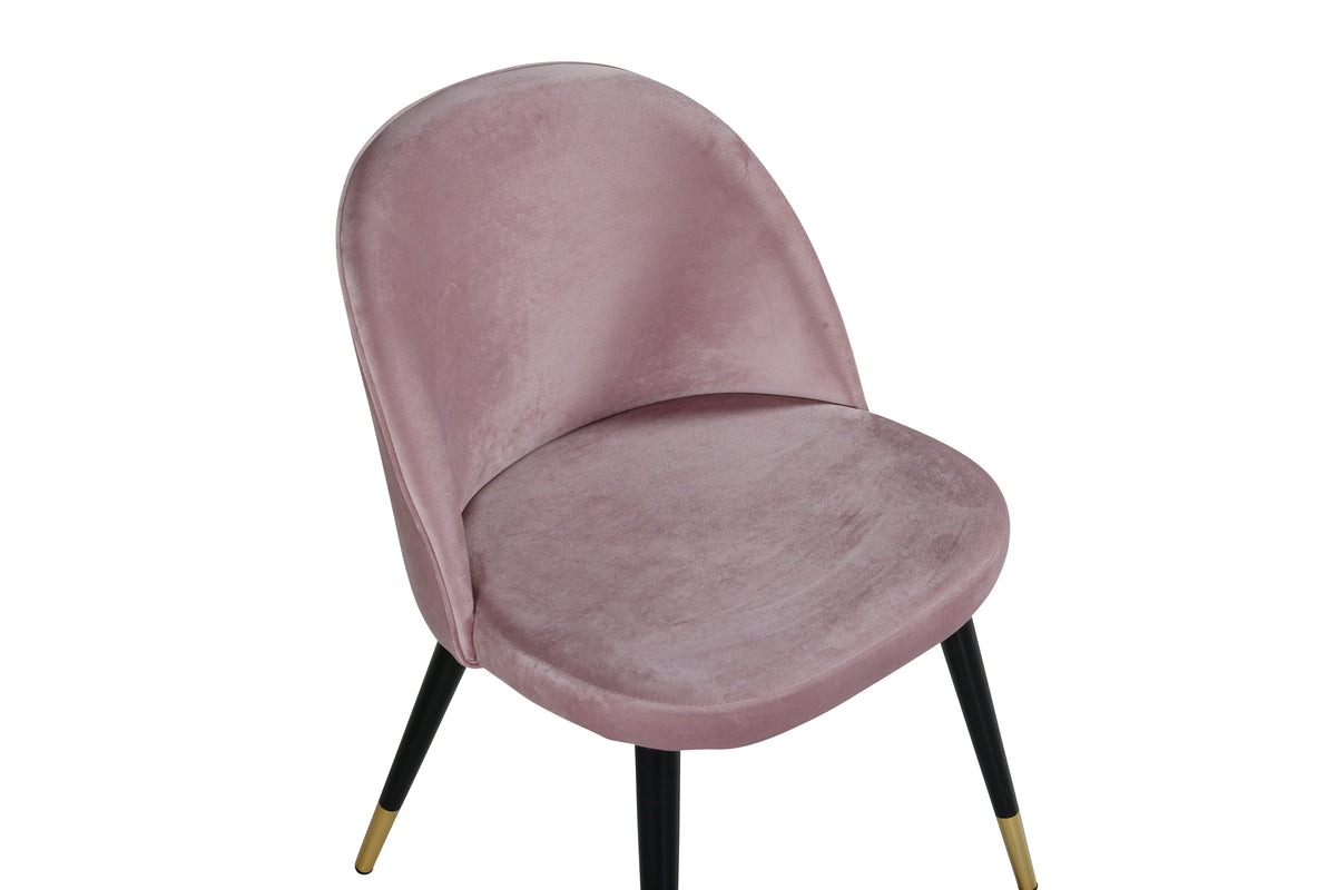 Venture Design Velvet Matstolar 2-pack Gammelrosa