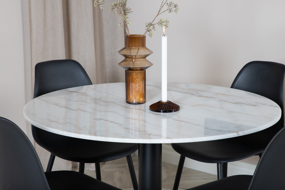 Venture Design Estelle Runda Matbord ⌀106 Vit