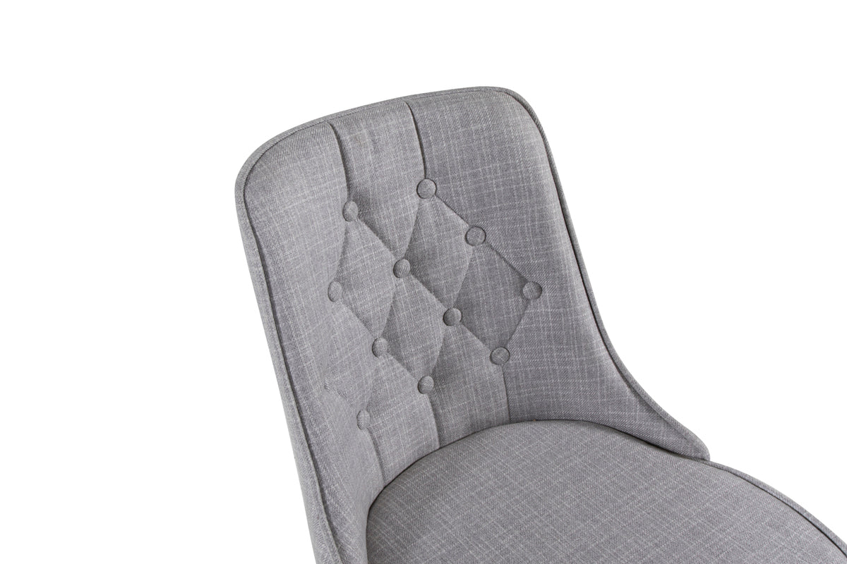 Venture Design Velvet Deluxe Matstolar 2-pack Ljusgrå