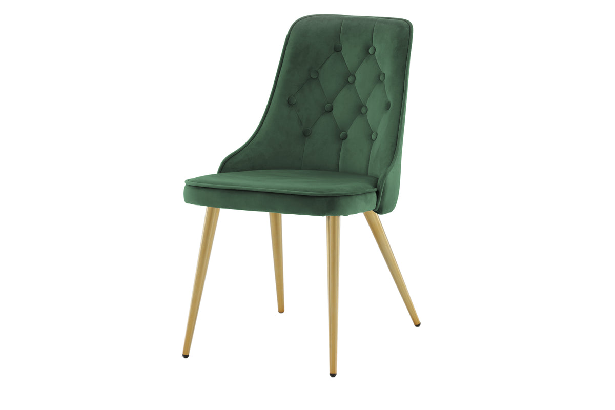 Venture Design Velvet Deluxe Matstolar 2-pack Grön