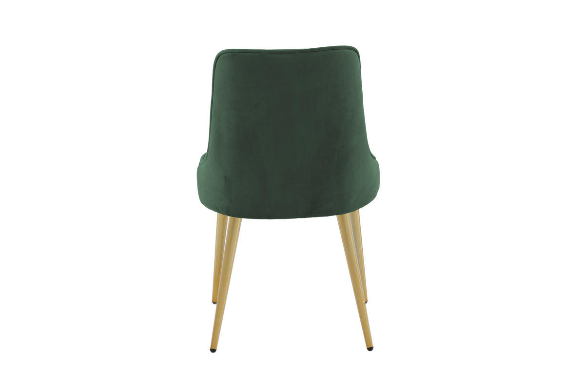 Venture Design Velvet Deluxe Matstolar 2-pack Grön