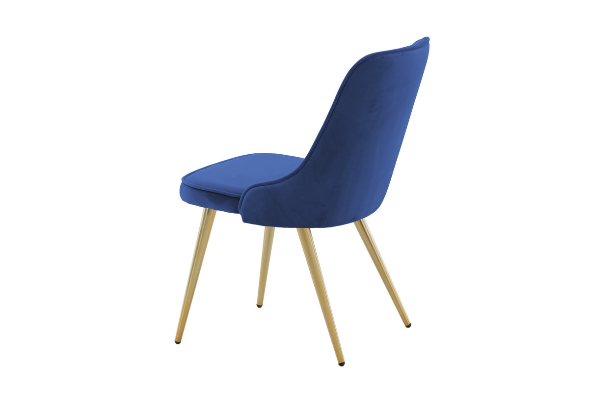 Venture Design Velvet Deluxe Matstolar 2-pack Blå