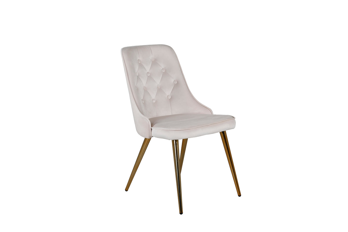Venture Design Velvet Deluxe Matstolar 2-pack Beige