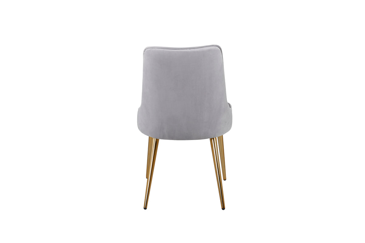 Venture Design Velvet Deluxe Matstolar 2-pack Grå