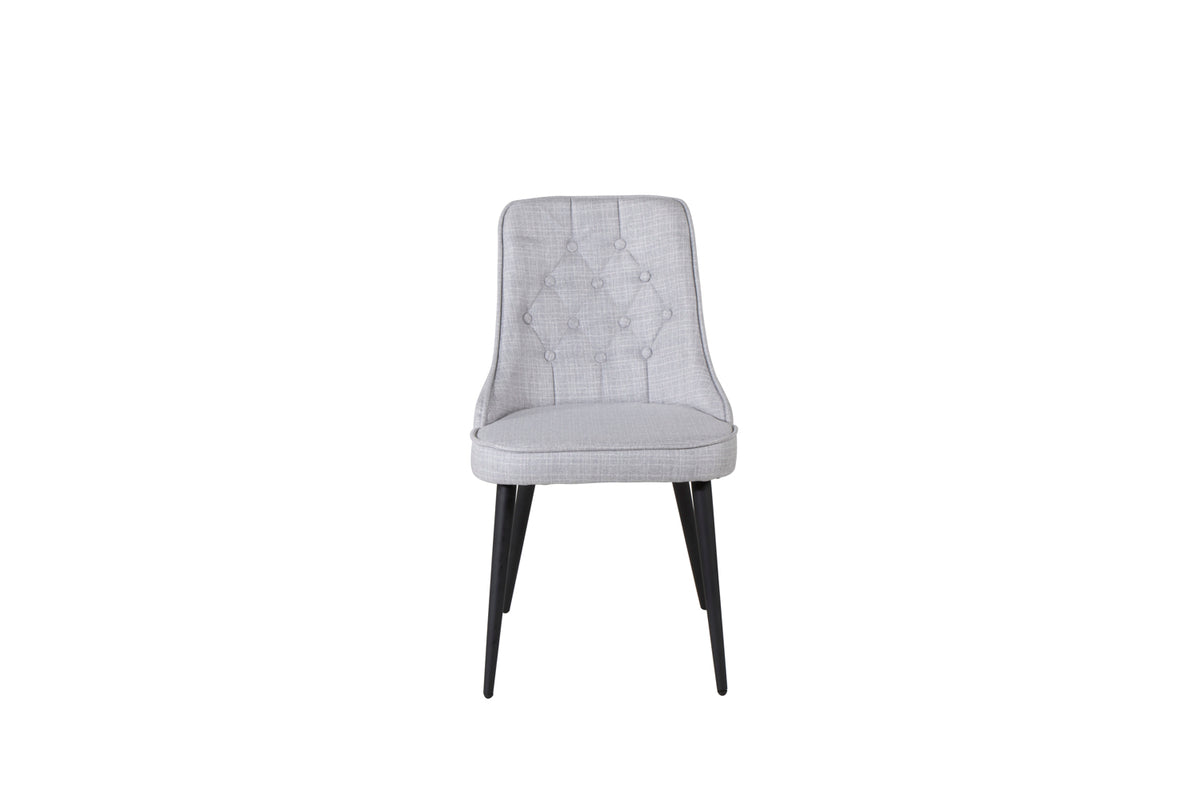 Venture Design Velvet Deluxe Matstolar 2-pack Grå