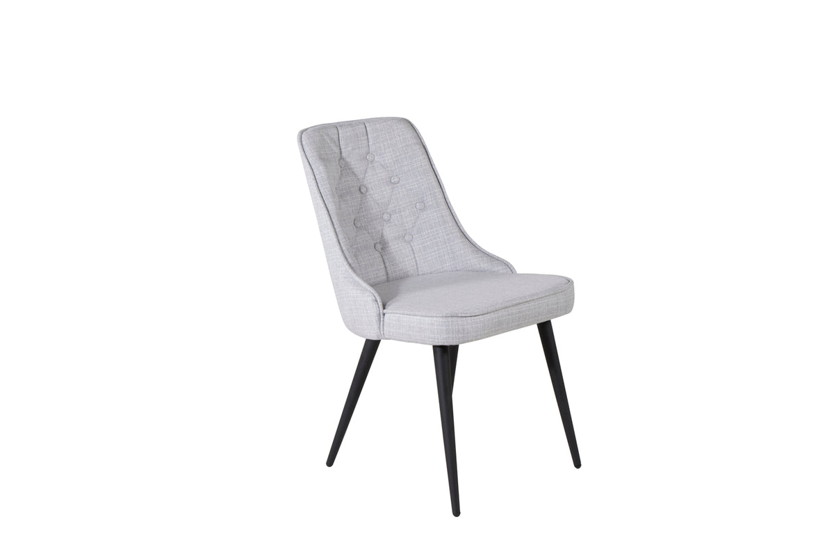 Venture Design Velvet Deluxe Matstolar 2-pack Grå