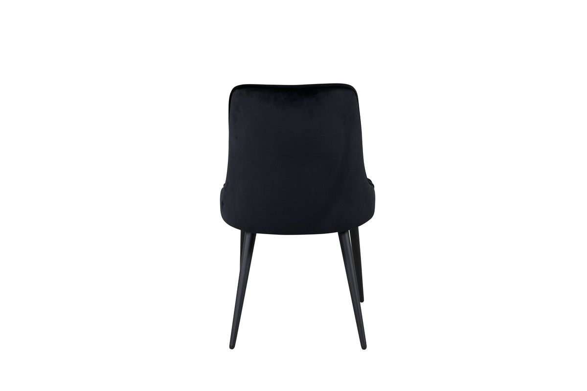 Venture Design Velvet Deluxe Matstolar 2-pack Svart
