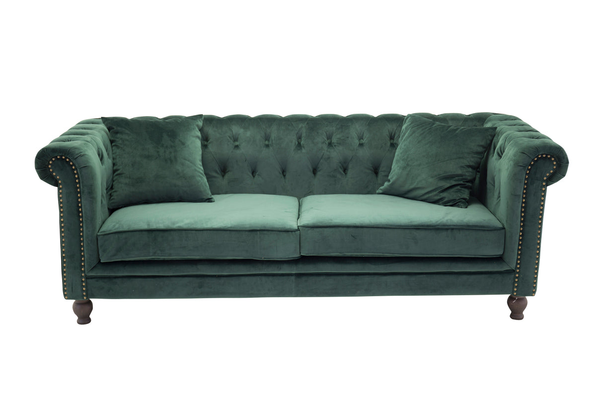 Venture Design Velvet 3-sits soffor Grön