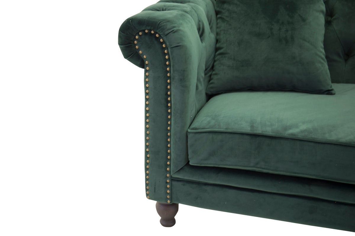 Venture Design Velvet 3-sits soffor Grön