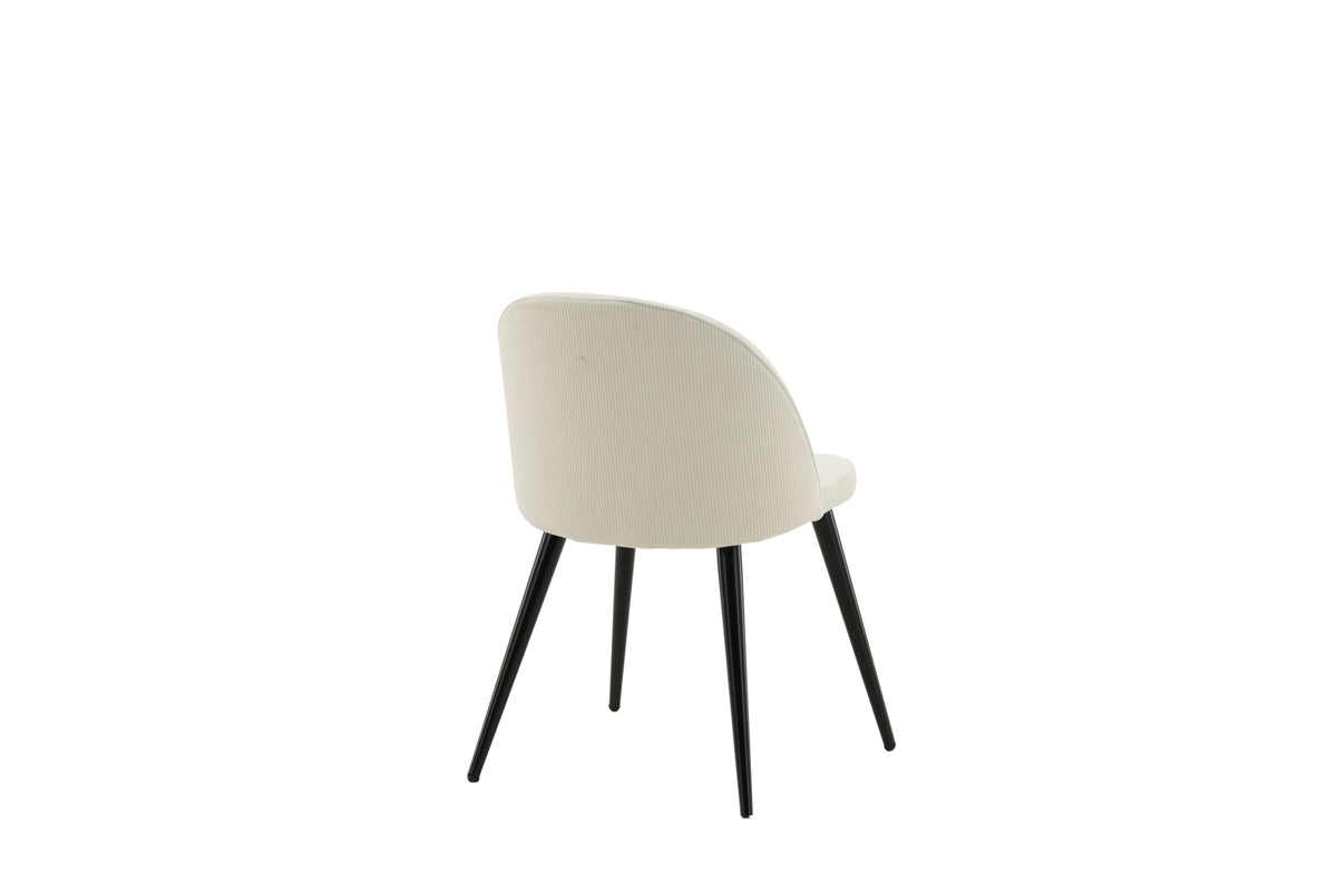 Venture Design Velvet Matstolar 2-pack Grädde