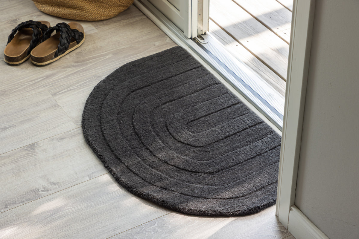 Venture Design Nora Ovala Mattor 80 x 50 Svart