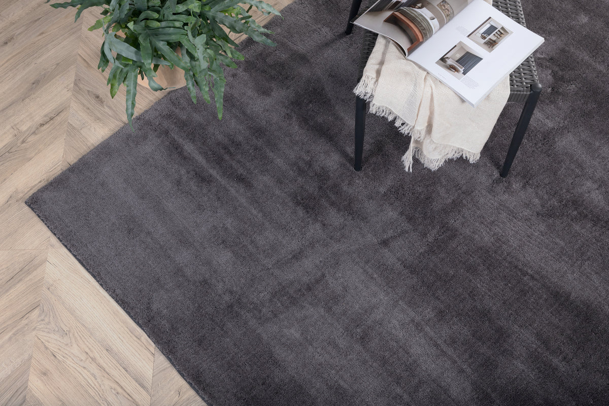 Venture Design Undra Rektangulära Mattor 350 × 250 Mörkgrå